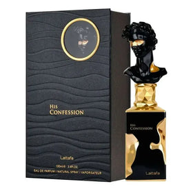 His Confession Lattafa 100ml — Perfume Árabe Masculino