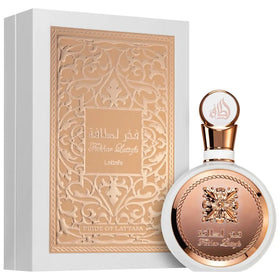 Fakhar Rosé Branco Lattafa 100ml — Perfume Árabe Feminino